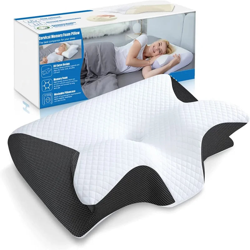 SleepRelief - Ergonomisches Schmetterlings-Memory-Schaumstoff-Kissen
