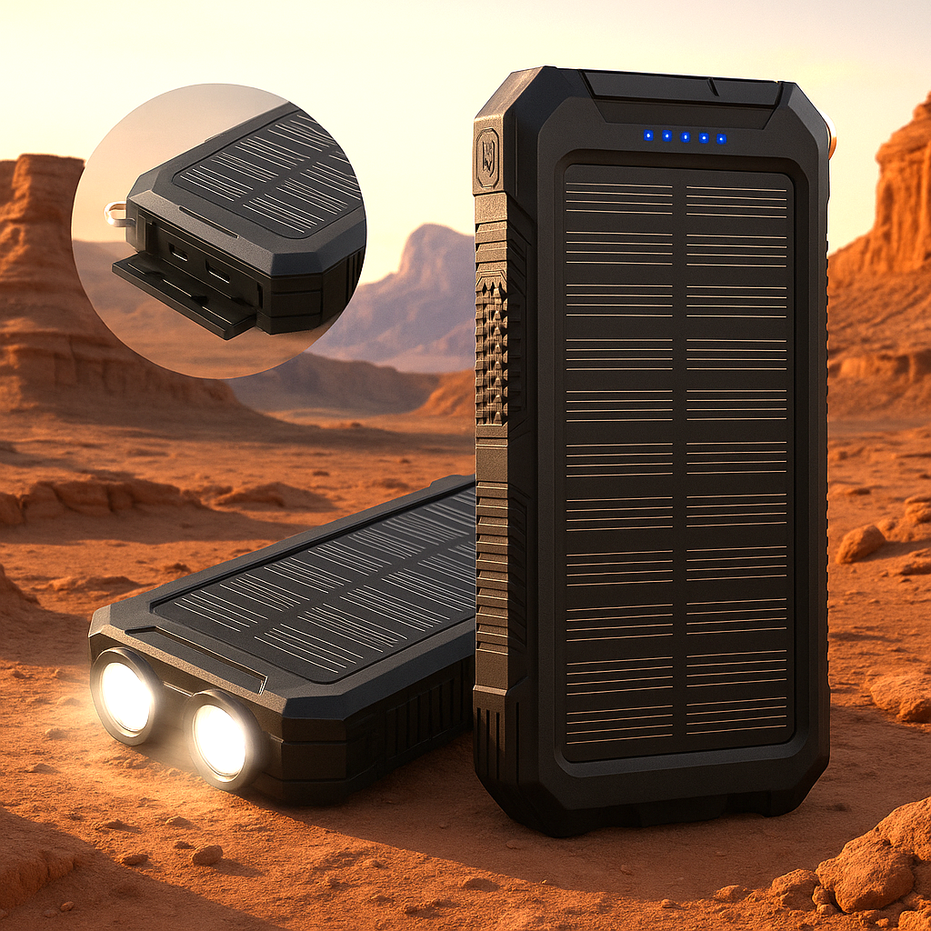 SunTrek - Wasserdichtes Solar-Ladegerät