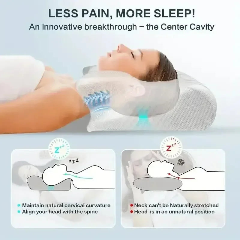 SleepRelief - Ergonomisches Schmetterlings-Memory-Schaumstoff-Kissen