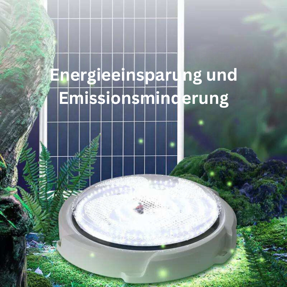 Lampa sufitowa solarna do użytku wewnętrznego/zewnętrznego z pilotem