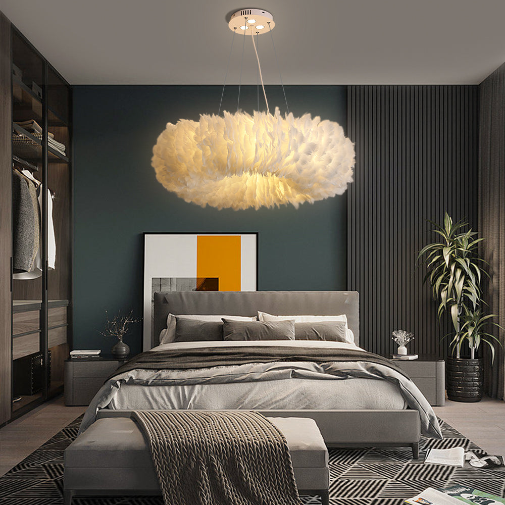 Feathra - Federring-Pendelleuchte