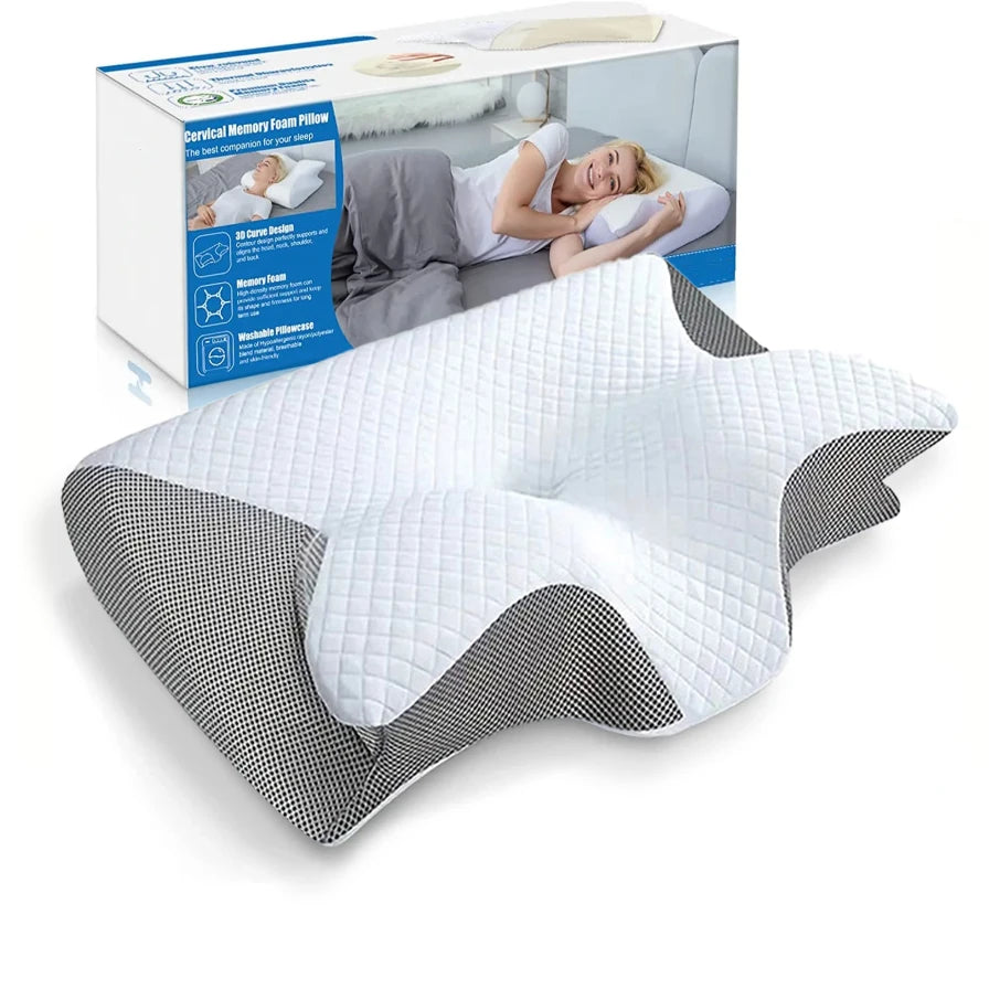 SleepRelief - Ergonomisches Schmetterlings-Memory-Schaumstoff-Kissen
