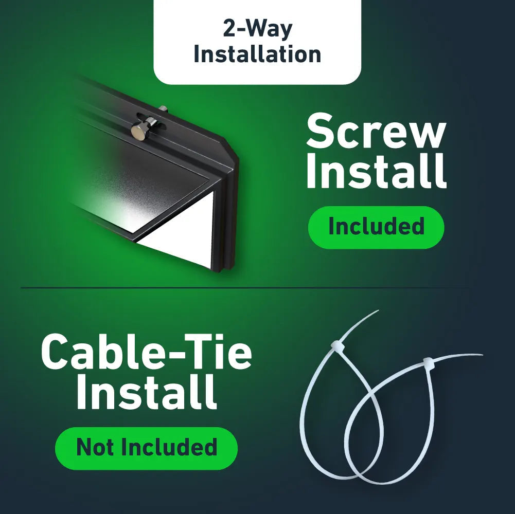 270° Weitwinkel-Solar-PIR-Bewegungsmelder-Licht (2er Pack)