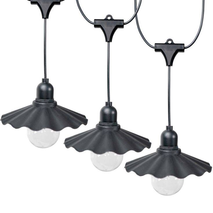 GlowDrape czarny łańcuch świetlny z efektem fałdowania