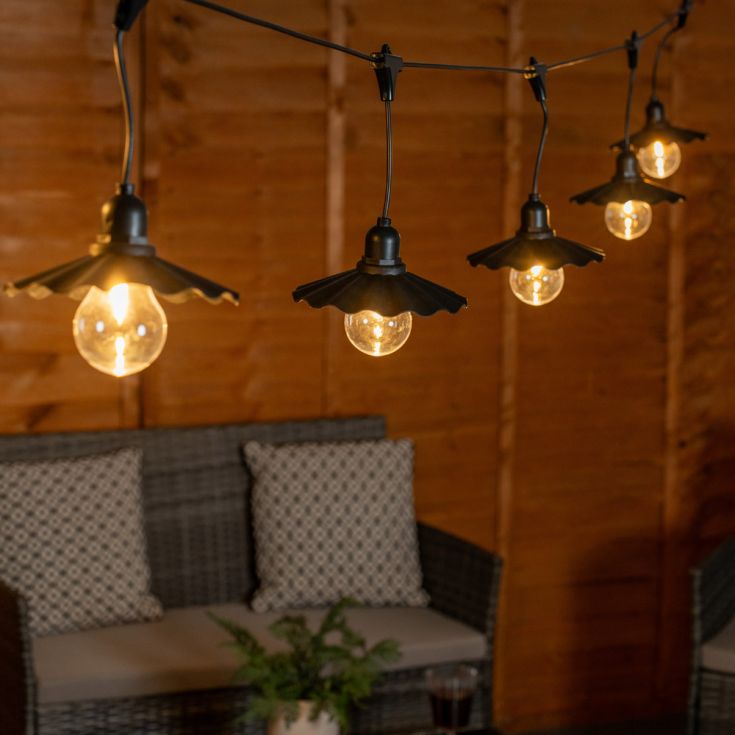 GlowDrape czarny łańcuch świetlny z efektem fałdowania