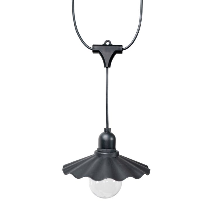 GlowDrape czarny łańcuch świetlny z efektem fałdowania