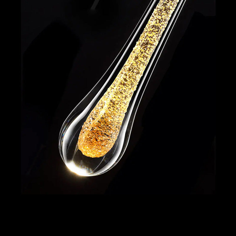 GoldenDrop™ – Luksusowa lampa wisząca ścienna z kryształu w kształcie kropli do sypialni lub salonu