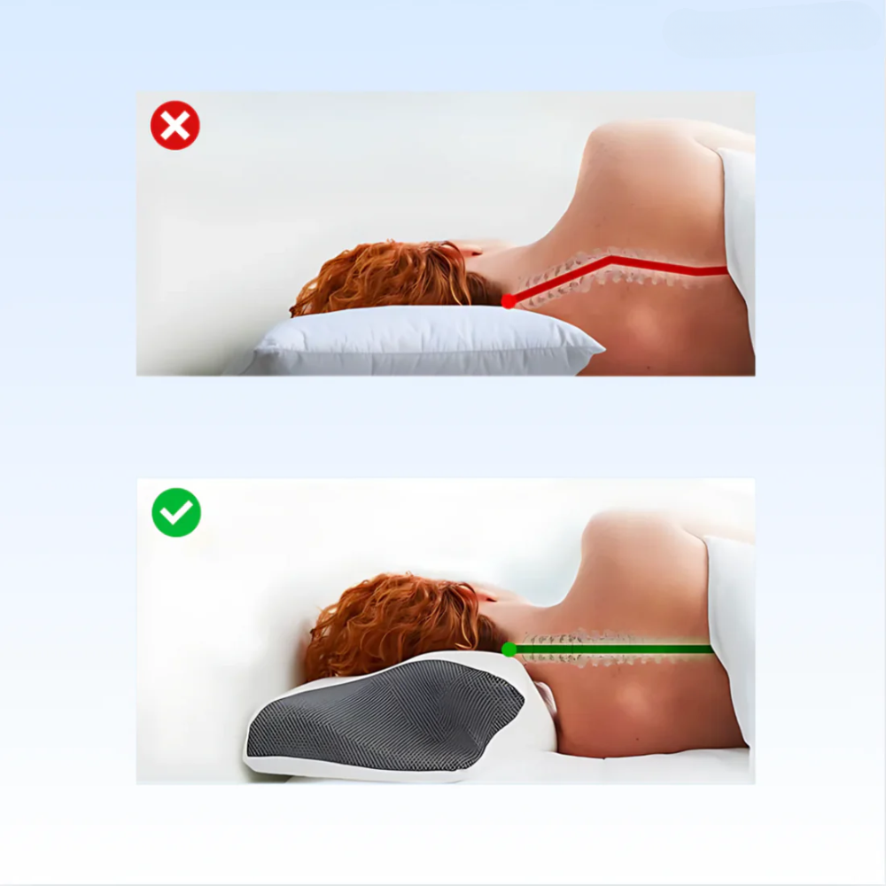 SleepRelief - Ergonomisches Schmetterlings-Memory-Schaumstoff-Kissen