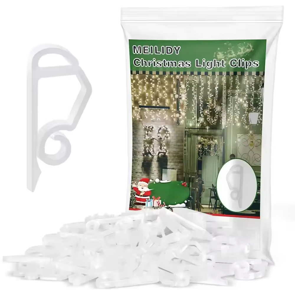 Zunanji sponki za žleb za lučke – kljuke in držala za božično in noč čarovnic dekoracijo