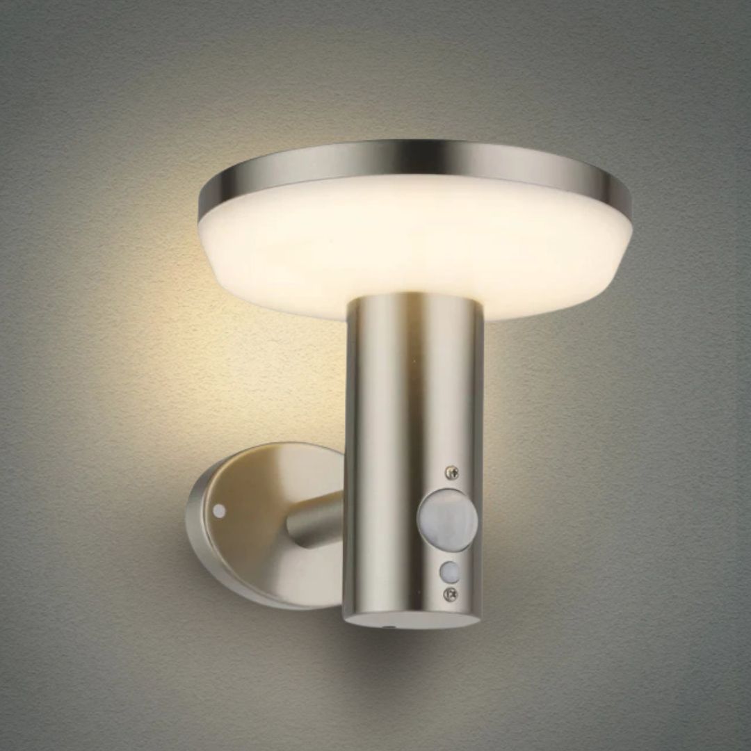 Stelia – Edelstahl Solar-Wandleuchte