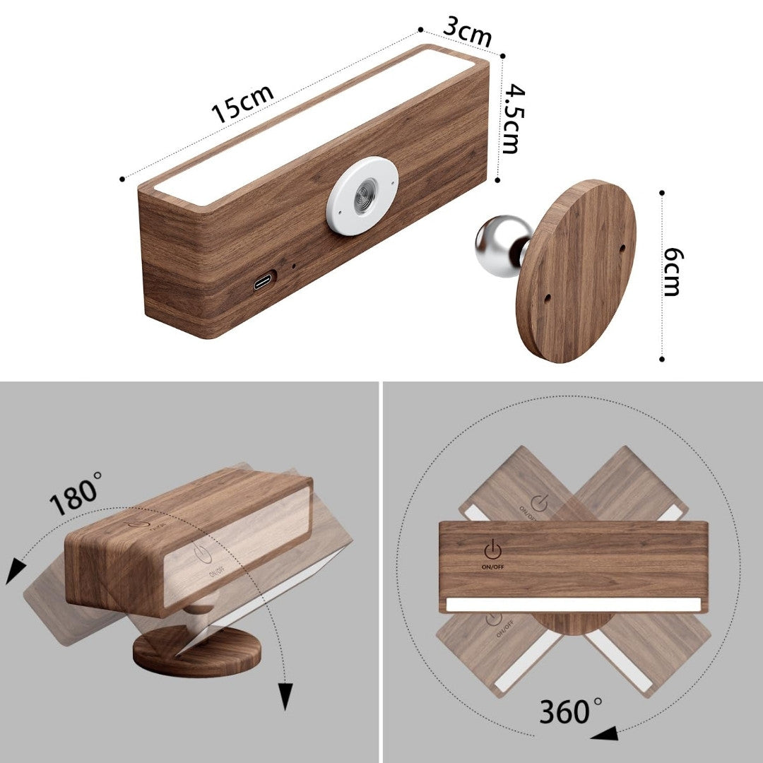 Wiederaufladbare 360° LED-Lampe