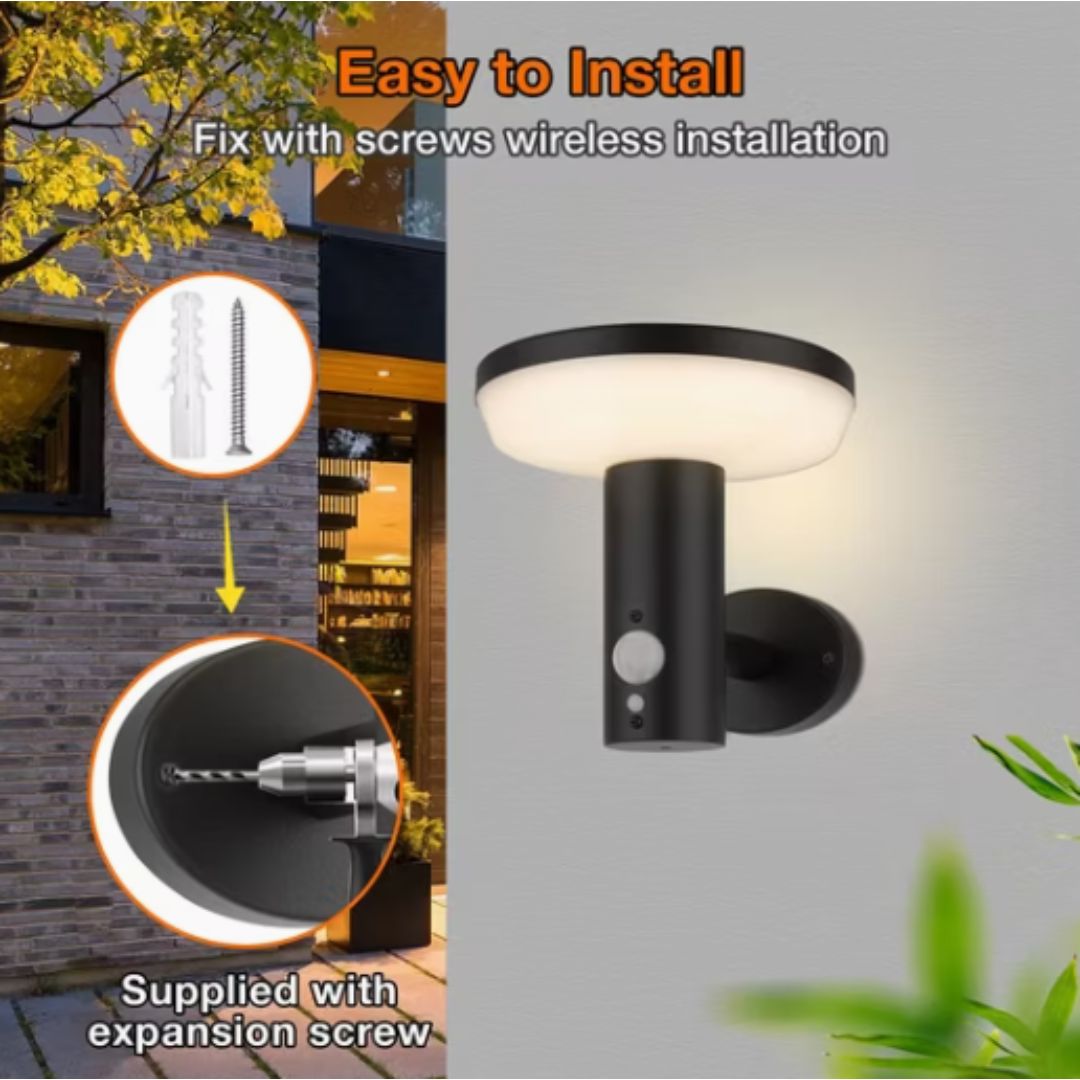 Stelia – Edelstahl Solar-Wandleuchte
