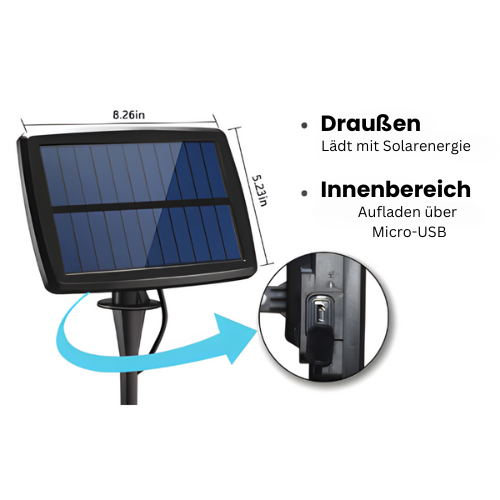 Solarbirne™ - Dvojna energija Solarbirnen svetlobna veriga