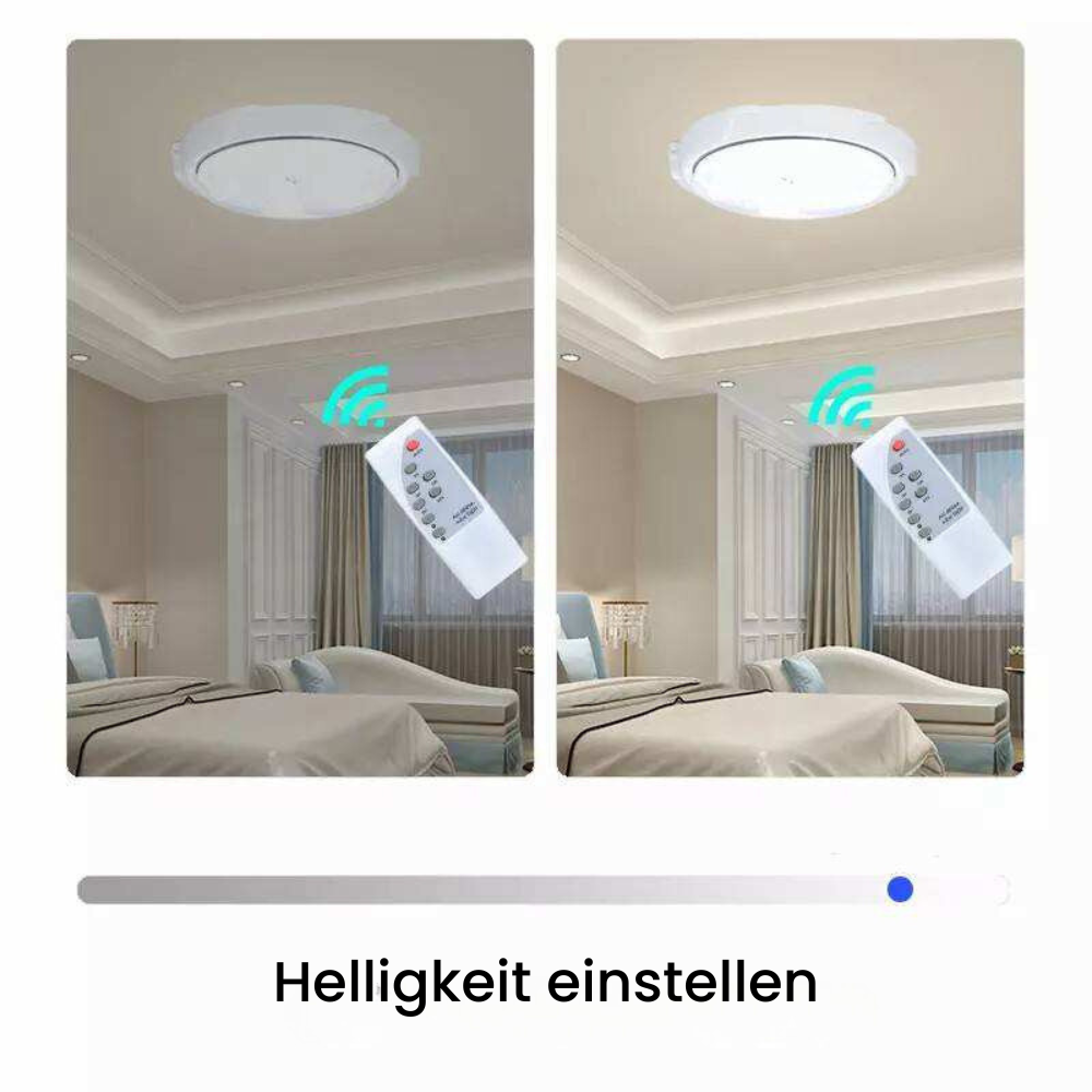 Lampa sufitowa solarna do użytku wewnętrznego/zewnętrznego z pilotem