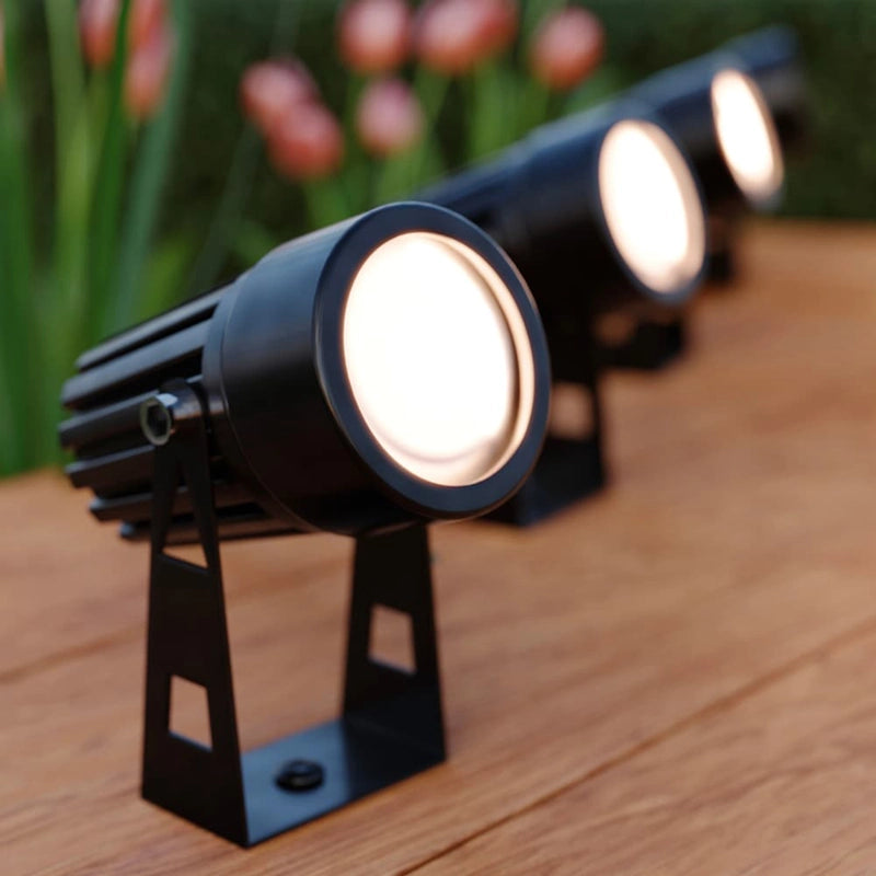 Heliora – 4er-Set Solar LED Gartenstrahler