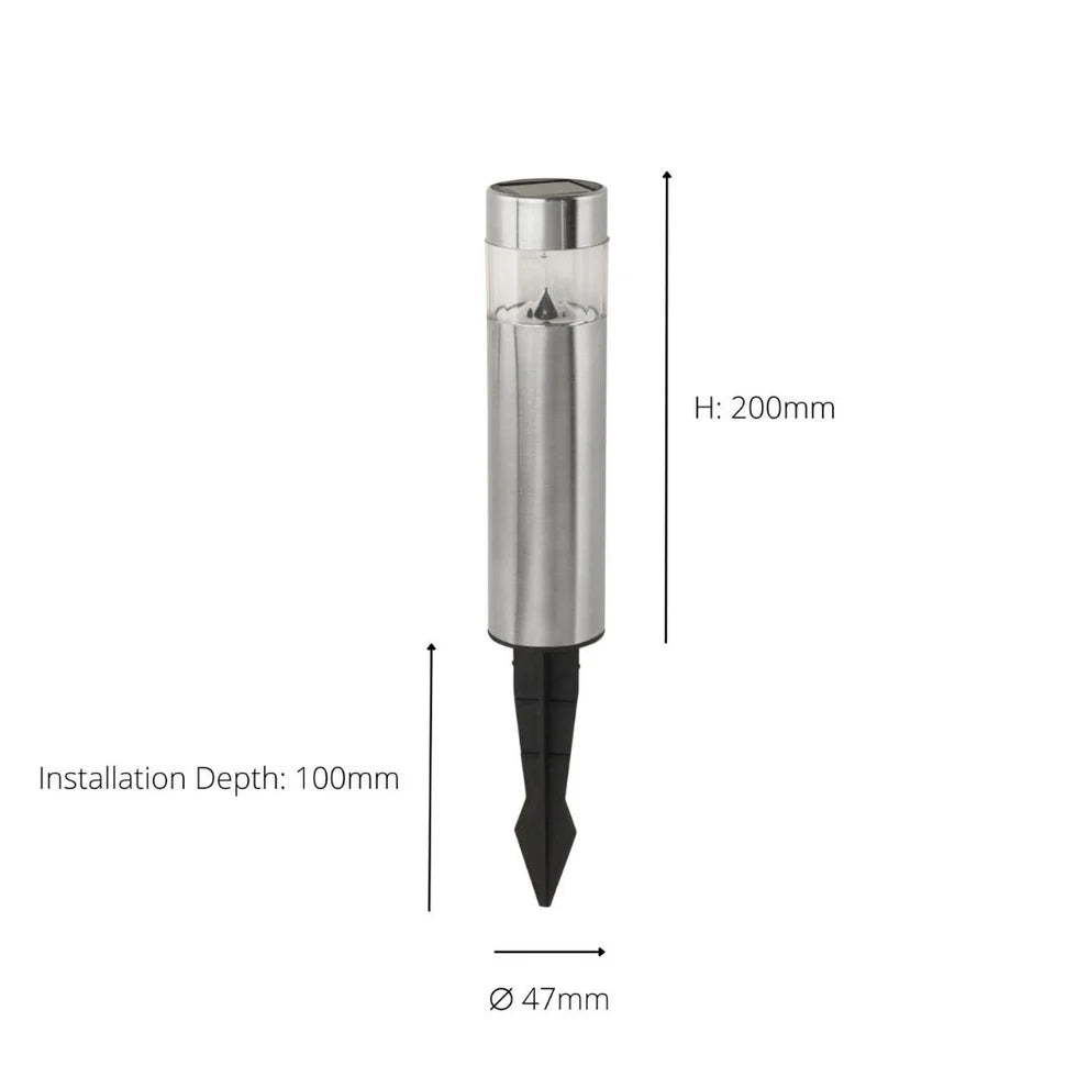 SolarLance – 5-delni set iz nerjavečega jekla vrtnih luči