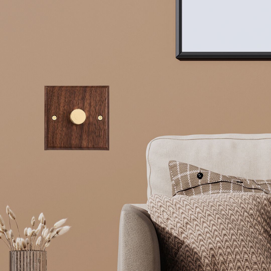 Vintage Holz Dimmschalter