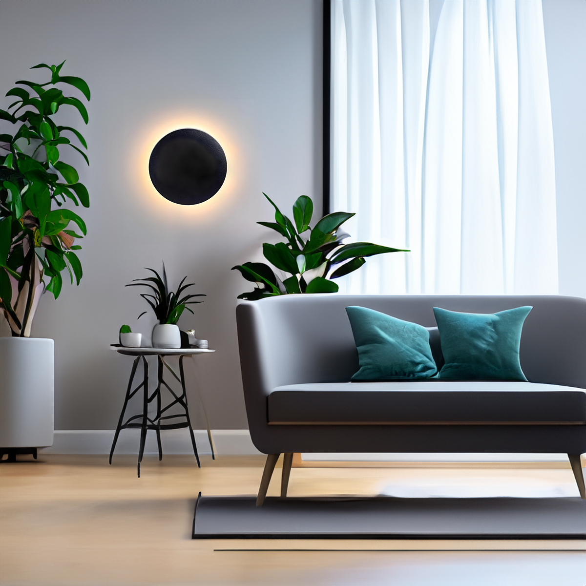 Kreisförmige Led-Wandleuchte für draußen