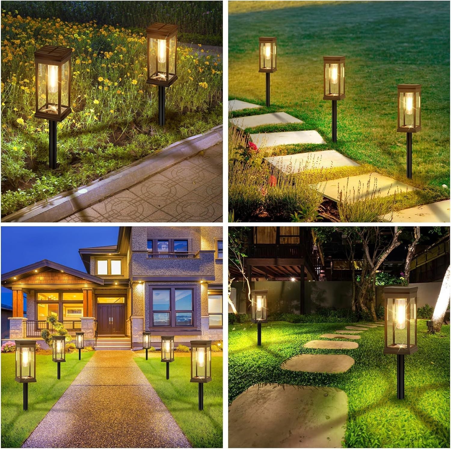 DreamScape™ - Elegante kubische Solar-Gehwegleuchten