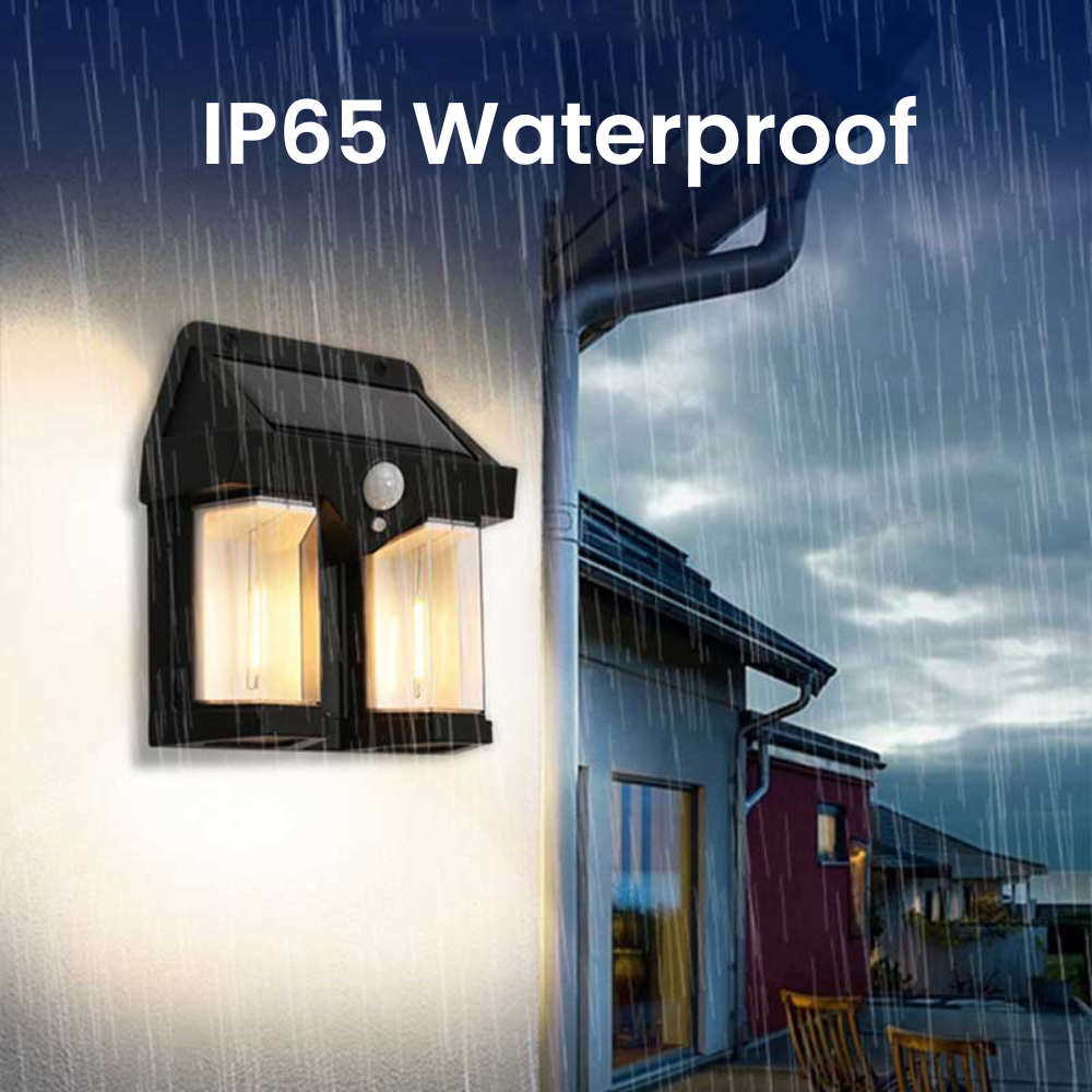 SuncrestDuo™ - IP65 Solar-Wandleuchte