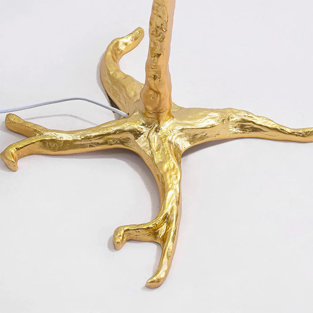 Feathra – Luksuzna stoječa svetilka z nojimi peresi za dnevno ali spalnico