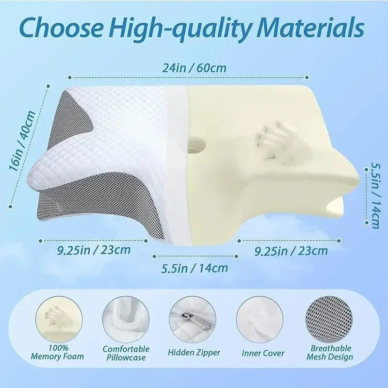SleepRelief - Ergonomisches Schmetterlings-Memory-Schaumstoff-Kissen