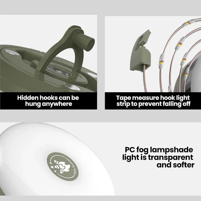 LuminTrail™ - 2-in-1 tragbare Solar-Schnurleuchte