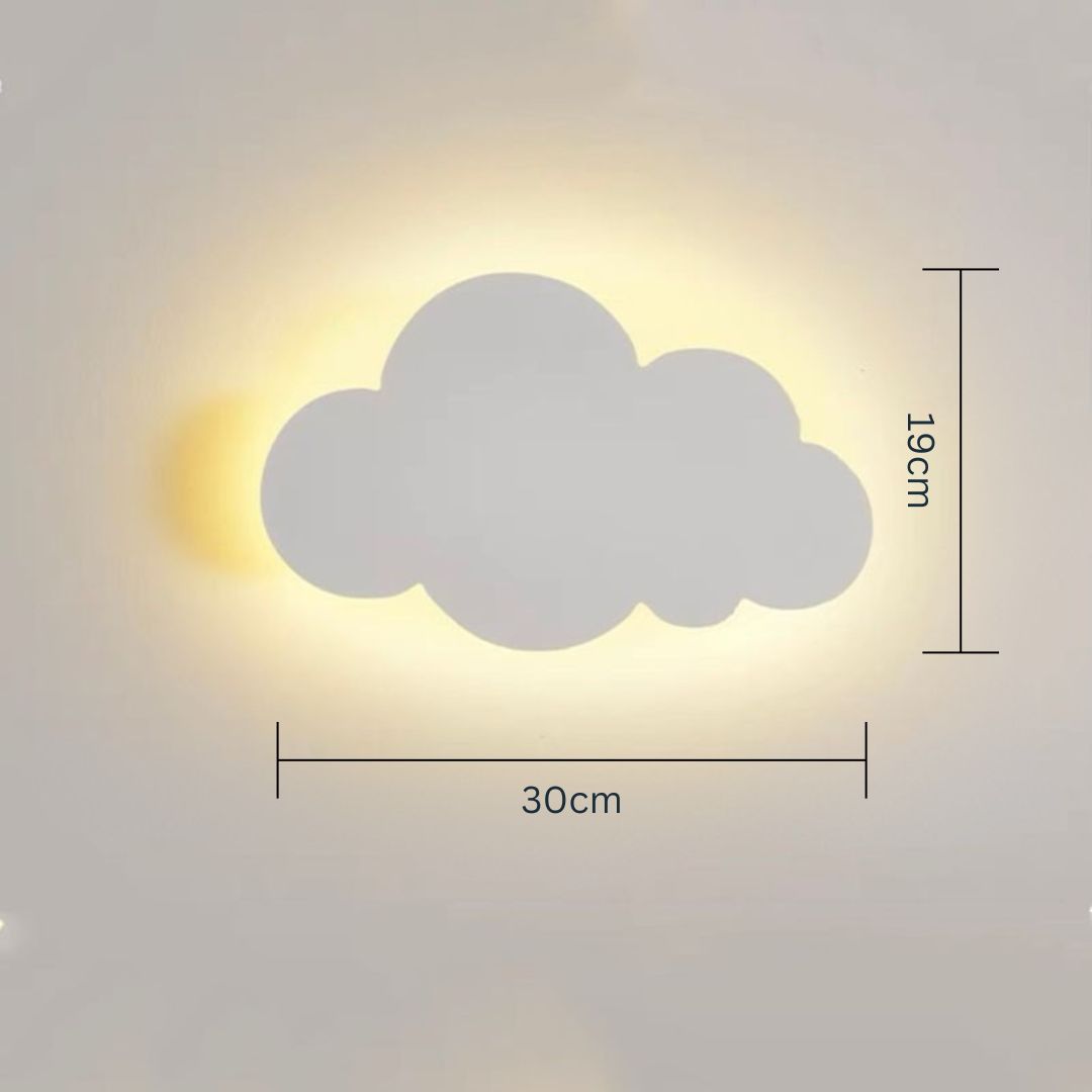 Wolken-Silhouette Wandleuchte