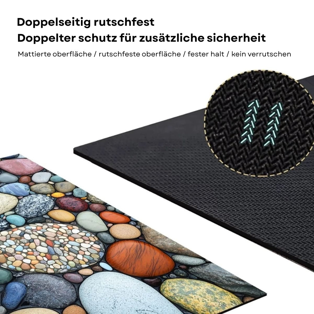 AquaLite | Stilvolle Rutschfeste Diatomeenerde Badematte für Badezimmer 6