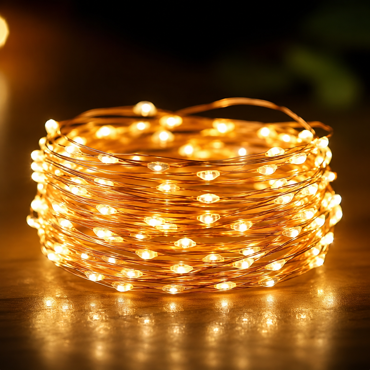 Solarbetriebene Lichterkette für draußen
