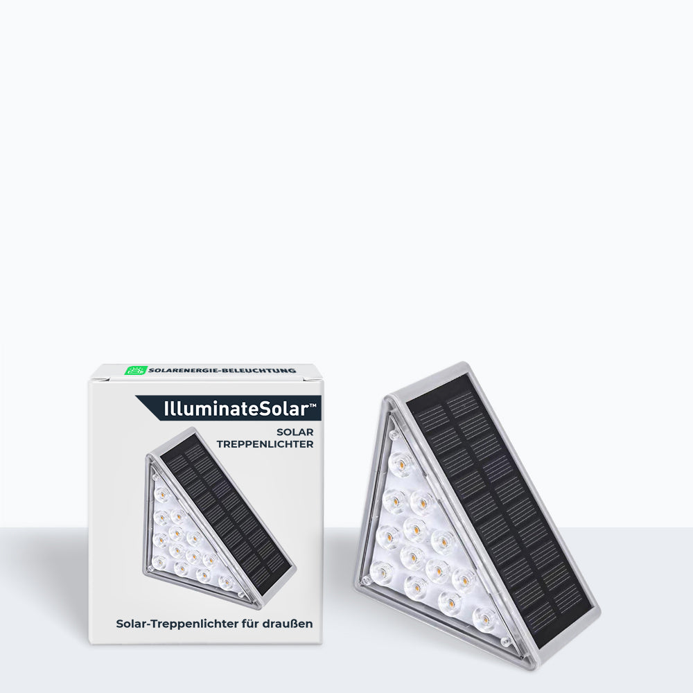 Solarbetriebene Treppenlichter für Außenbereiche und Wege