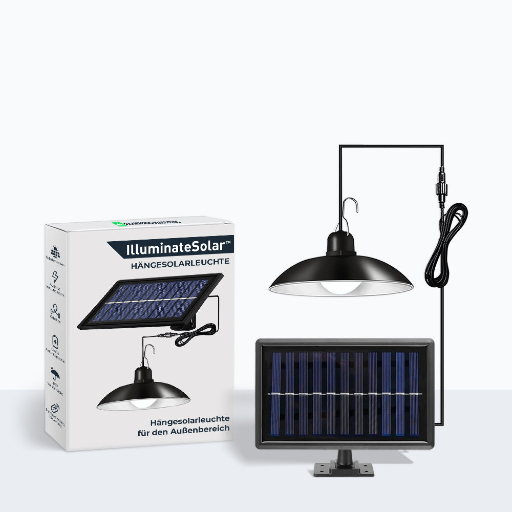 Lampa solarna wisząca do użytku zewnętrznego