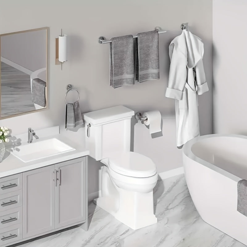 EdelstahlDesign | Modern Schwarz Wand Handtuchhalter Set für Badezimmer 3