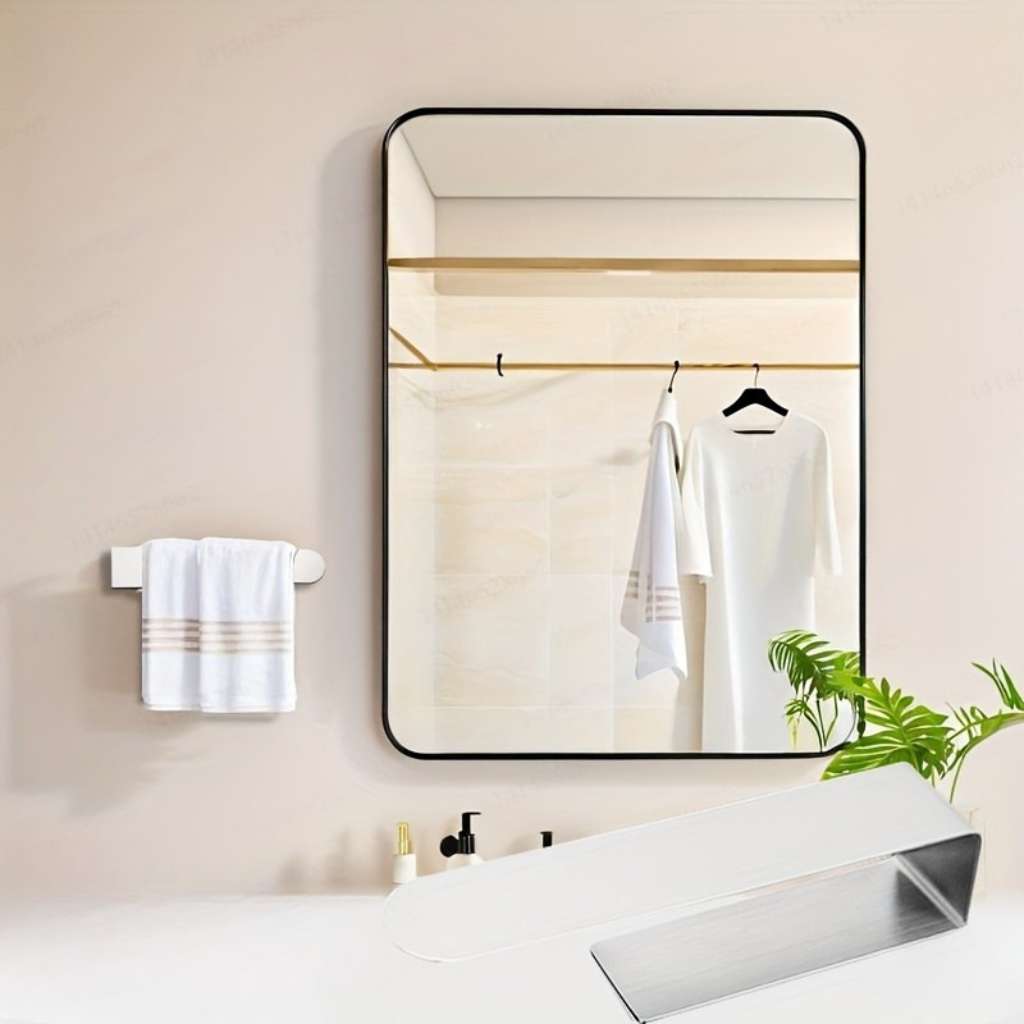 EdelstahlEleganz | Moderner Selbstklebender Handtuchhalter Ohne Bohren Bad 5