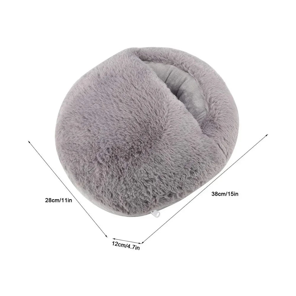 Elektrischer Fußwärmer – Weiches Heizkissen aus Samt für den Winter