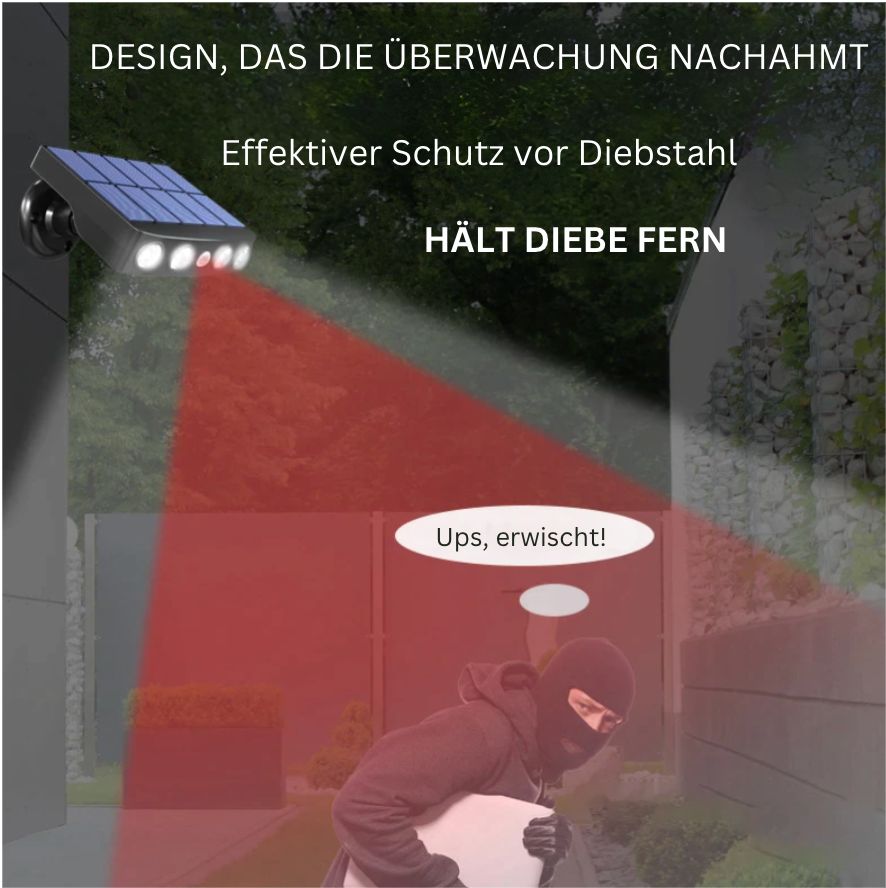 GuardSolar™ – Solar-Sicherheitsstrahler mit Bewegungsmelder und Weitwinkel