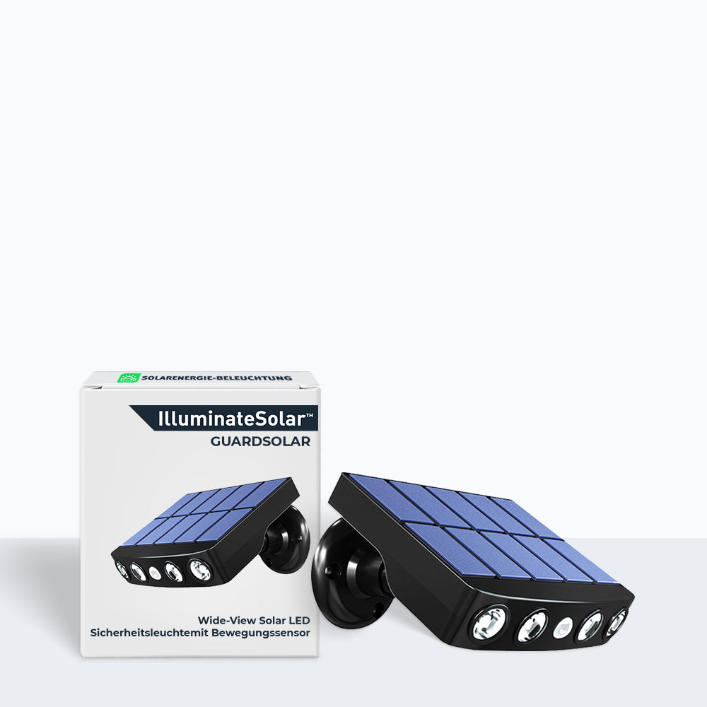 GuardSolar™ – Solar-Sicherheitsstrahler mit Bewegungsmelder und Weitwinkel