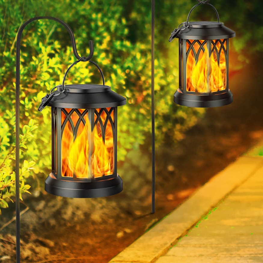 FlameGlow™ - Viseca solarna plamenska svetilka