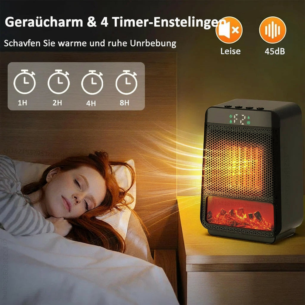 Tragbarer energieeffizienter Steckdosen-Heizlüfter