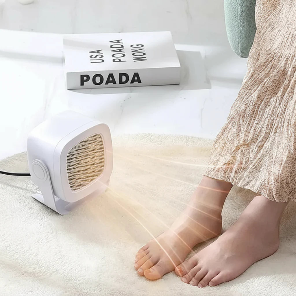 Mini Elektrischer Heizlüfter – Hand- & Fußwärmer für den Schreibtisch