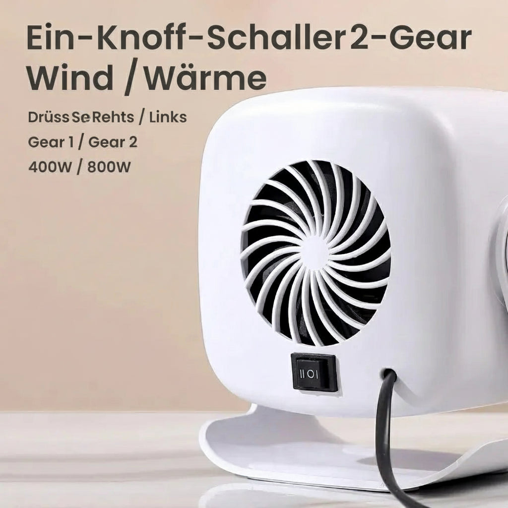 Mini Elektrischer Heizlüfter – Hand- & Fußwärmer für den Schreibtisch
