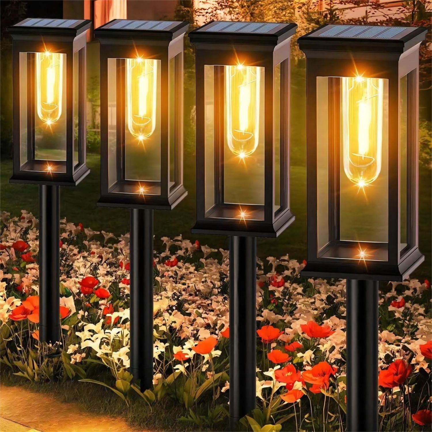 DreamScape™ - Elegante kubische Solar-Gehwegleuchten
