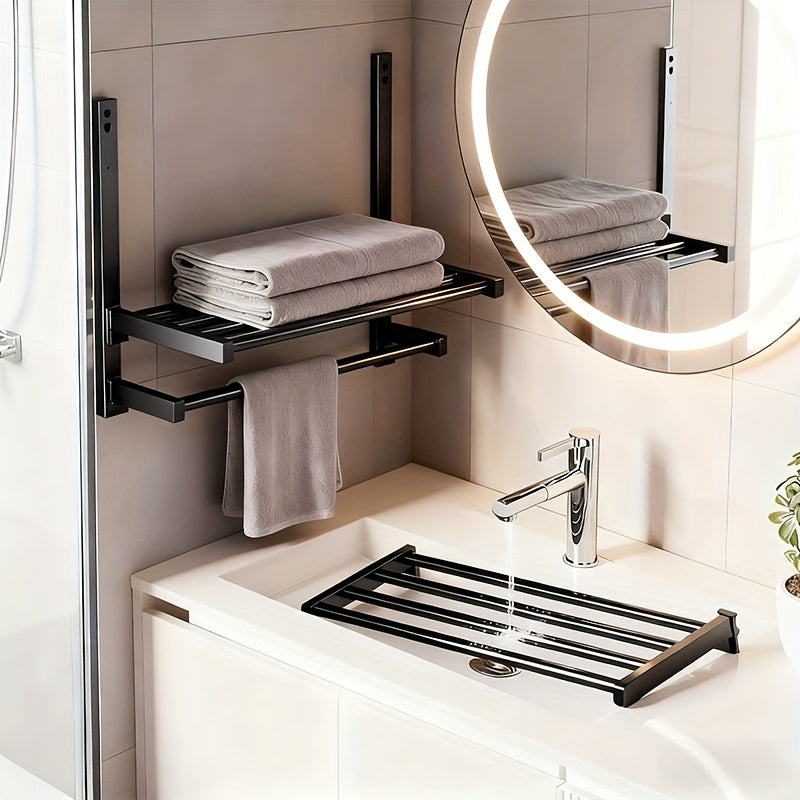 MetallEleganz | Stilvoller Handtuchhalter Ohne Bohren Für Badezimmer 3