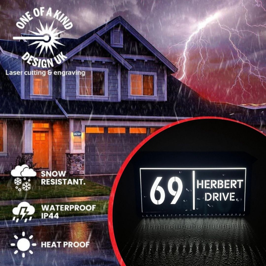 Personalizirana LED-solarna hišna številka 2.0