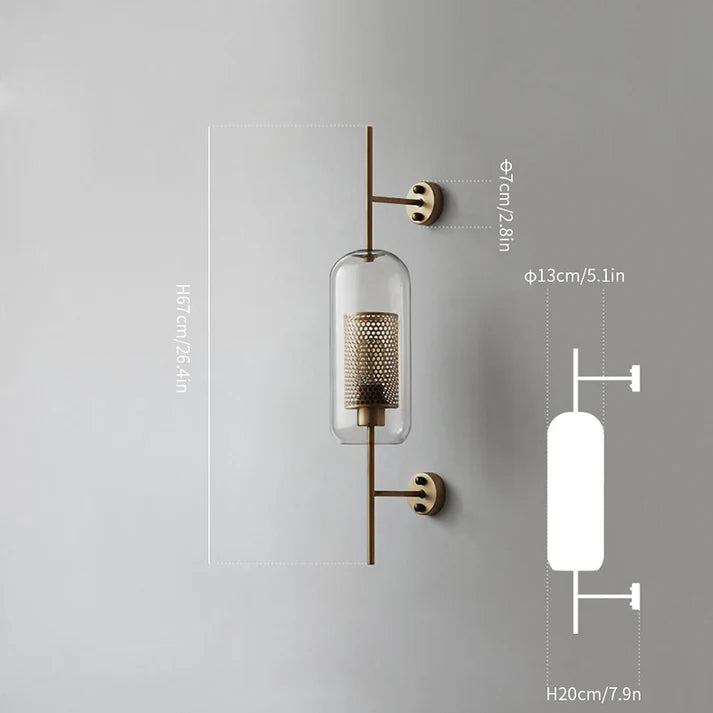 Aether - Moderne Wandleuchte aus Glas