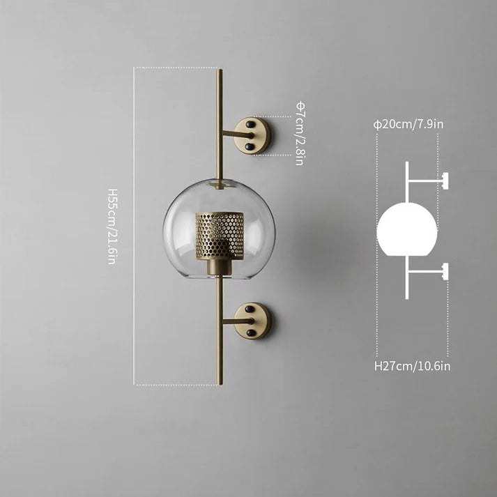 Aether - Moderne Wandleuchte aus Glas