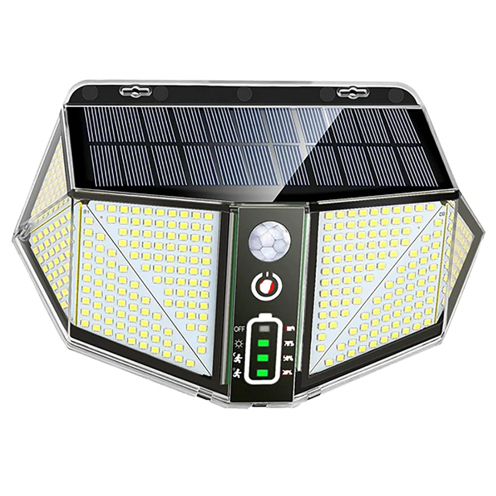 WallMega™- 410 LED-solarna svetilka za ograjo