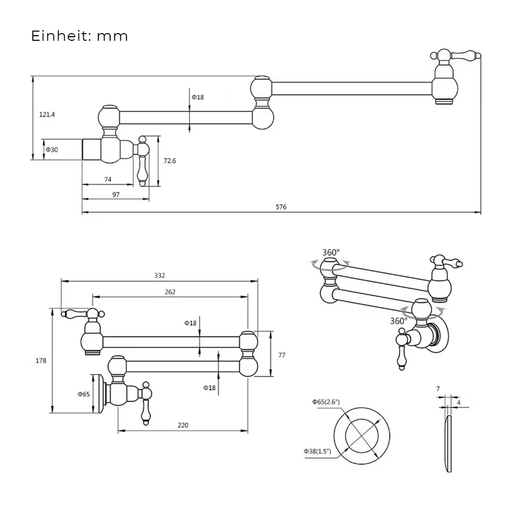 Silva - Expandierbarer Topfeinfüllstutzen
