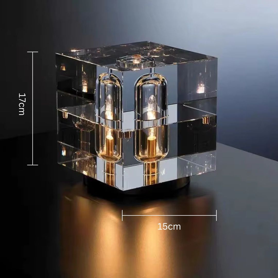 Cubelux - Nordijska LED luksuzna kristalna namizna svetilka