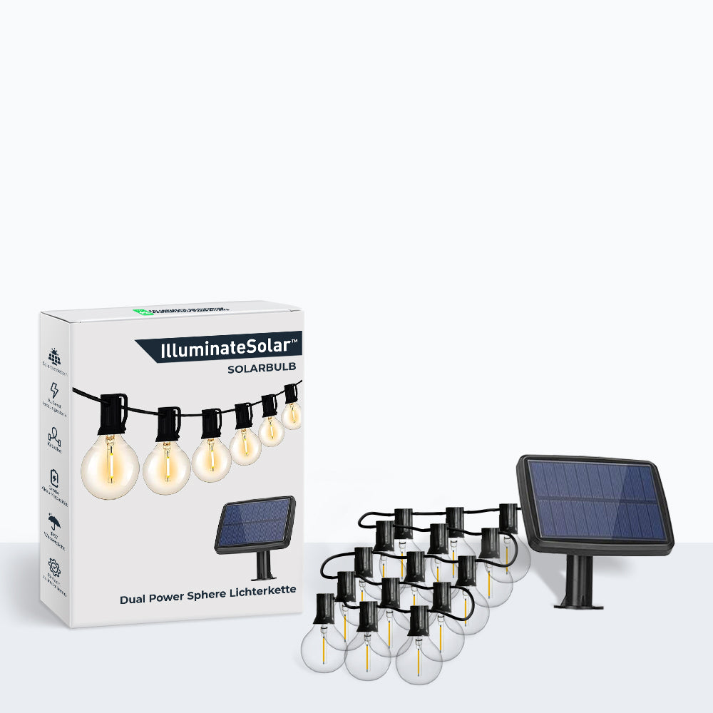 Solarbirne™ - Dvojna energija Solarbirnen svetlobna veriga
